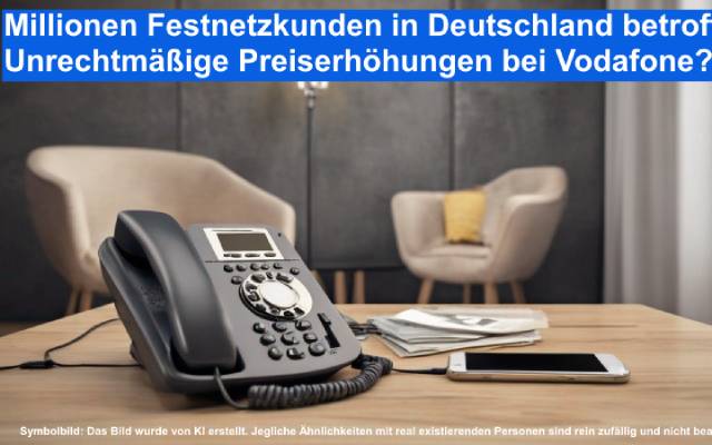 Millionen Festnetzkunden in Deutschland betroffen_ Unrechtmäßige Preiserhöhungen bei Vodafone