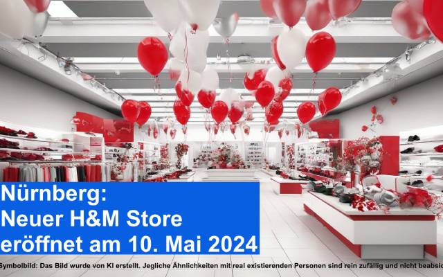 Nürnberg Neuer H&M Store eröffnet am 10. Mai 2024