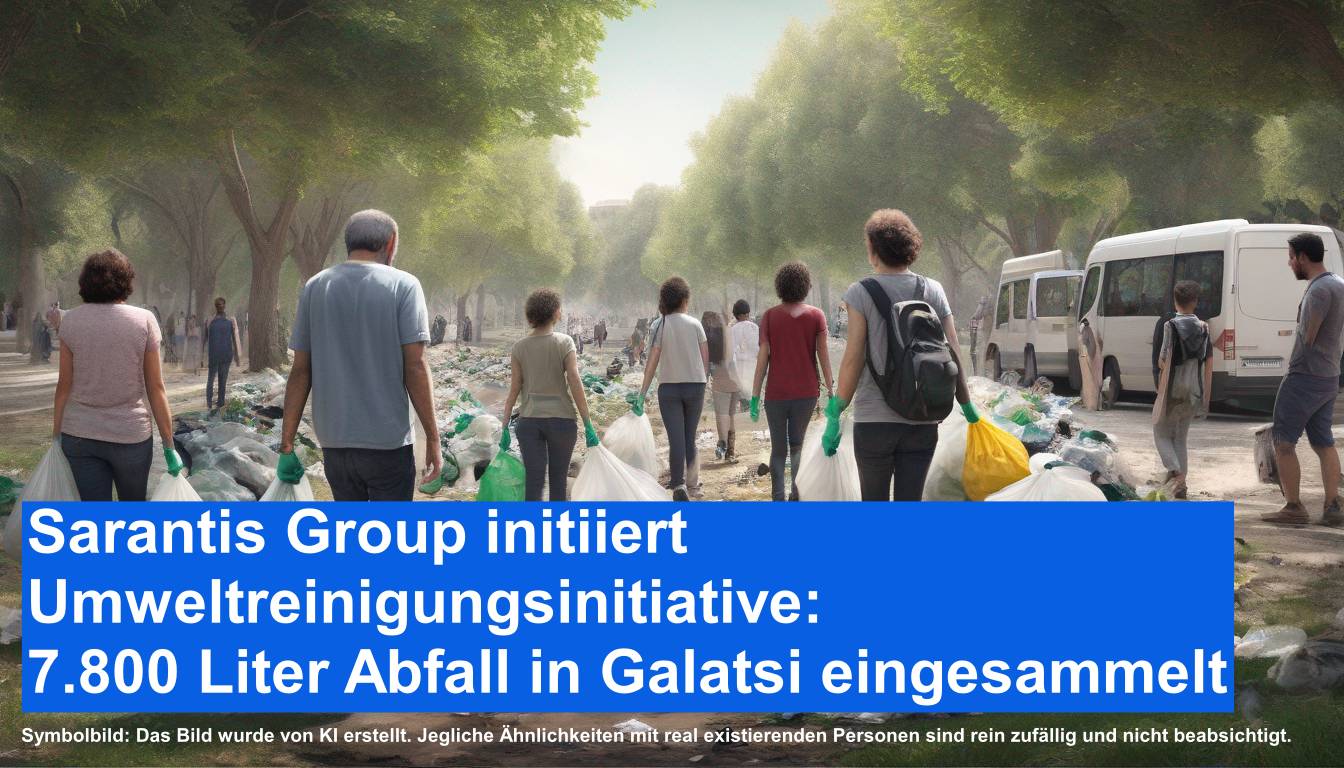Sarantis Group initiiert Umweltreinigungsinitiative_ 7.800 Liter Abfall in Galatsi eingesammelt 
