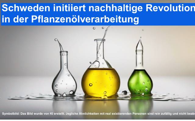 Schweden initiiert nachhaltige Revolution in der Pflanzenölverarbeitung