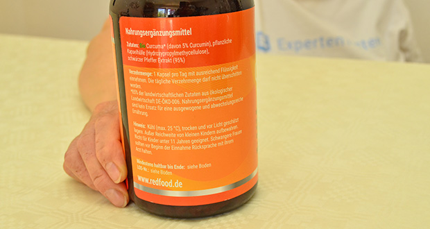 Redfood Bio Kurkuma Kapseln im Test - Einzigartige Curcumin-Piperin-Kombination