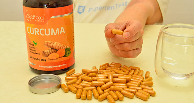 Redfood Bio Kurkuma Kapseln im Test - Hohe Bioverfügbarkeit
