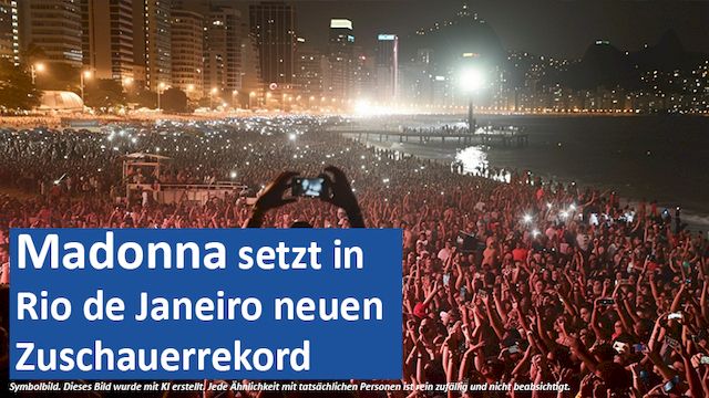 10.05.GER-MSN-ET Madonna setzt in Rio de Janeiro neuen Zuschauerrekord
