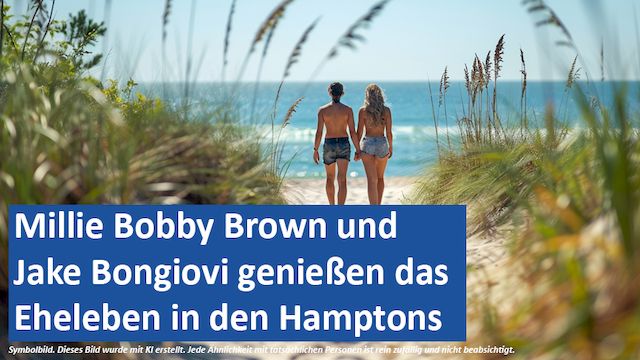 25.05 GER-MSN-ET Millie Bobby Brown und Jake Bongiovi genießen das Eheleben in den Hamptons