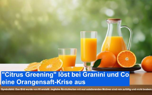 "Citrus Greening" löst bei Granini und Co eine Orangensaft-Krise aus