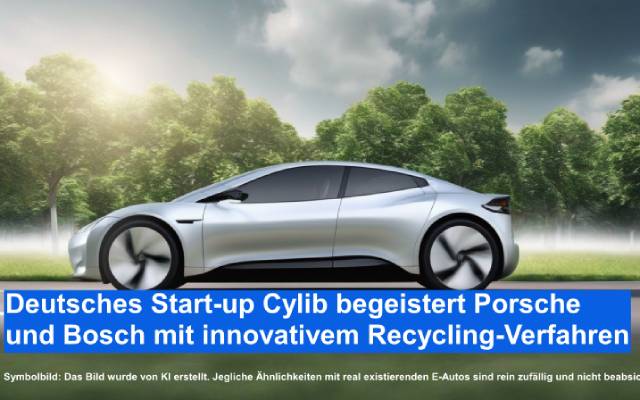 Deutsches Start-up Cylib begeistert Porsche und Bosch mit innovativem Recycling-Verfahren