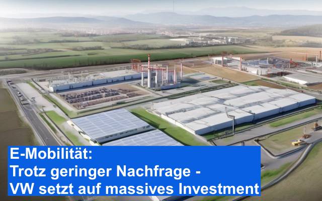E-Mobilität: Trotz geringer Nachfrage - VW setzt auf massives Investment