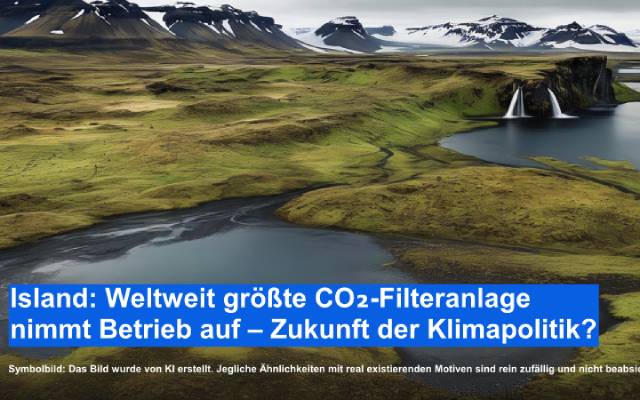 Island: Weltweit größte CO₂-Filteranlage nimmt Betrieb auf – Zukunft der Klimapolitik?