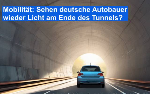Mobilität: Sehen deutsche Autobauer wieder Licht am Ende des Tunnels
