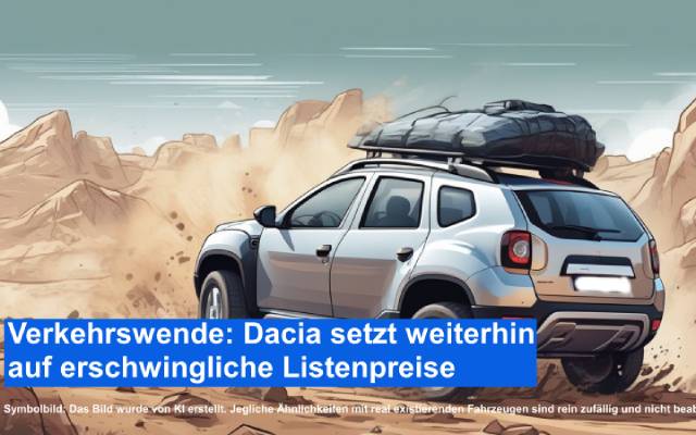 Verkehrswende: Dacia setzt weiterhin auf erschwingliche Listenpreise
