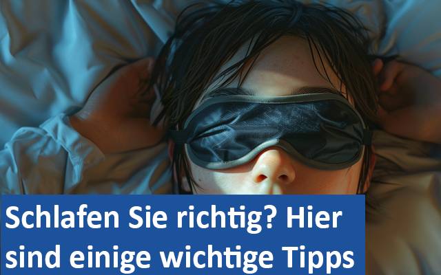Schlafen Sie richtig Hier sind einige wichtige Tipps