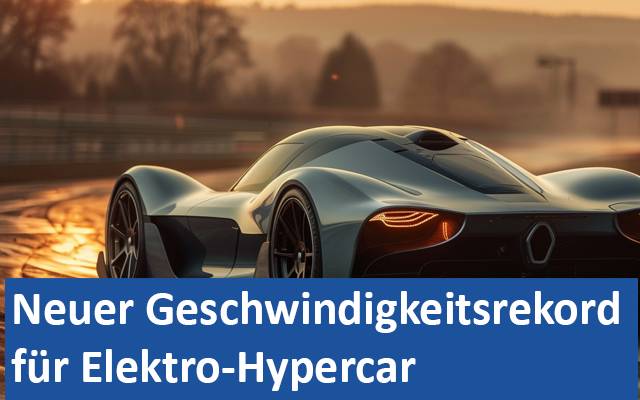Neuer Geschwindigkeitsrekord für Elektro-Hypercar 