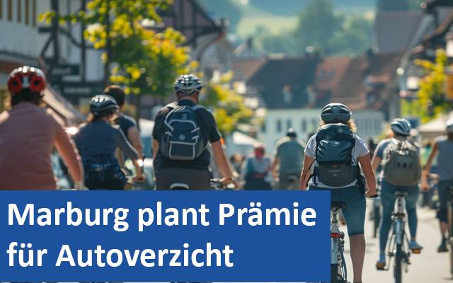 Marburg plant Prämie für Autoverzicht