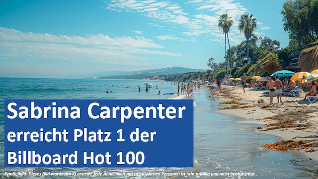 26062024 04 GER Sabrina Carpenter erreicht Platz 1 der Billboard Hot 100