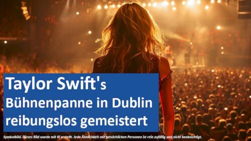 Taylor Swift’s Bühnenpanne in Dublin reibungslos gemeistert