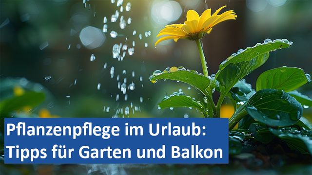 Pflanzenpflege im Urlaub Tipps für Garten und Balkon