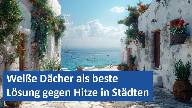 Weiße Dächer als beste Lösung gegen Hitze in Städten