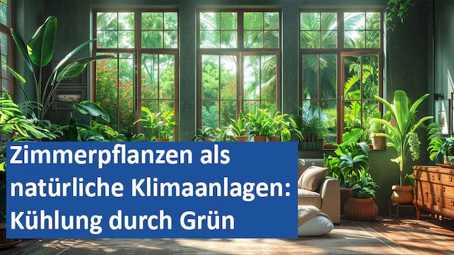 03082024 09 GER Zimmerpflanzen als natürliche Klimaanlagen Kühlung durch Grün