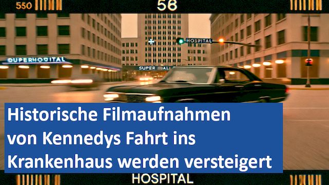 120924 01 GER Historische Filmaufnahmen von Kennedys Fahrt ins Krankenhaus werden versteigert