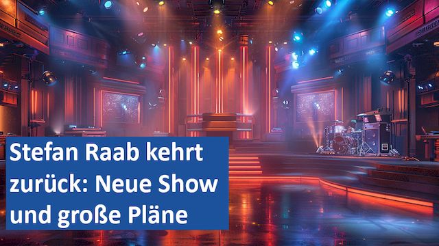 150924 01 GER Stefan Raab kehrt zurück Neue Show und große Pläne