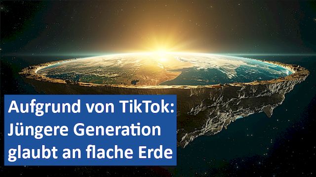 20092024 04 GER Aufgrund von TikTok Jüngere Generation glaubt an flache Erde