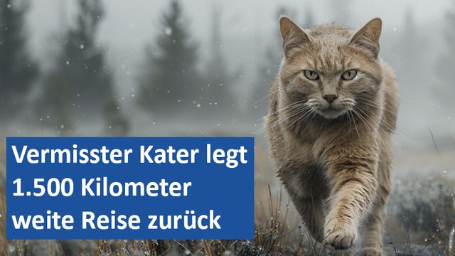 26092024 04 GER Vermisster Kater legt 1.500 Kilometer weite Reise zurück