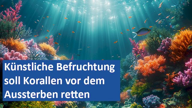 280924 05 GER Künstliche Befruchtung soll Korallen vor dem Aussterben retten