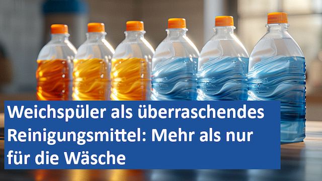 280924 08 GER Weichspüler als überraschendes Reinigungsmittel Mehr als nur für die Wäsche