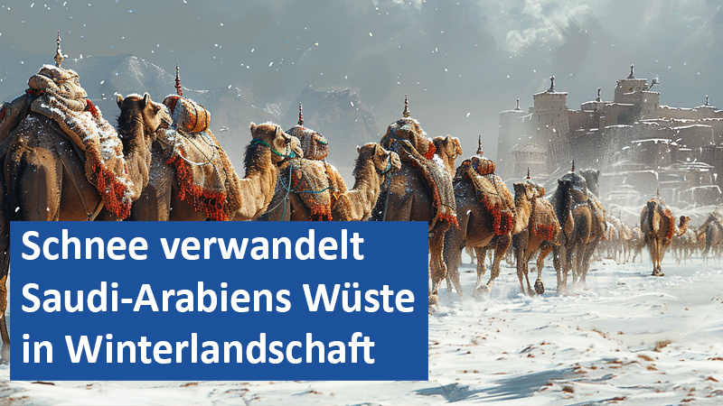091124 03 GER Schnee verwandelt Saudi-Arabiens Wüste in Winterlandschaft