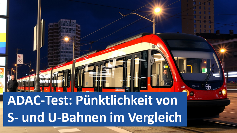 ADAC-Test Pünktlichkeit von S- und U-Bahnen im Vergleich