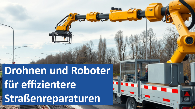 Drohnen und Roboter für effizientere Straßenreparaturen