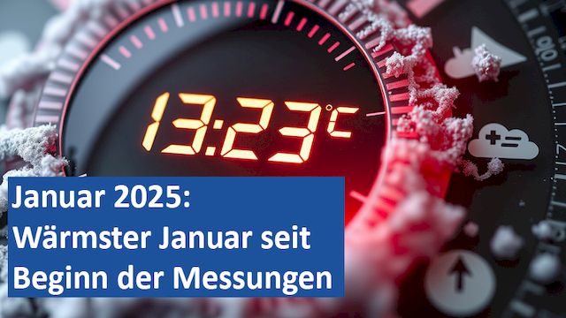 15022025 01 GER Januar 2025 Wärmster Januar seit Beginn der Messungen
