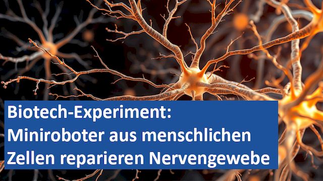 260125 17 GER Biotech-Experiment Miniroboter aus menschlichen Zellen reparieren Nervengewebe