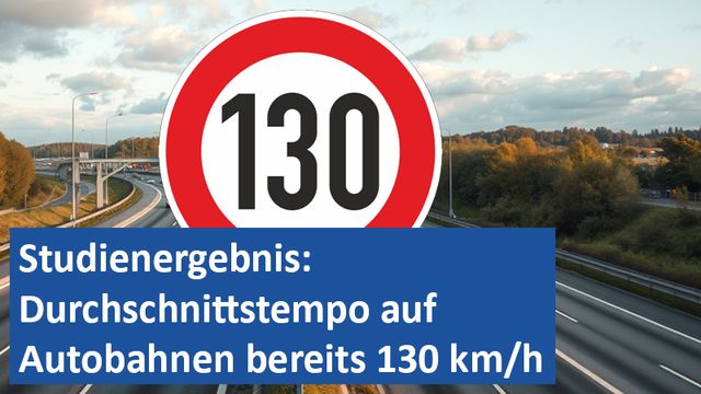 22022025 05 GER Studienergebnis Durchschnittstempo auf Autobahnen bereits 130 kmh
