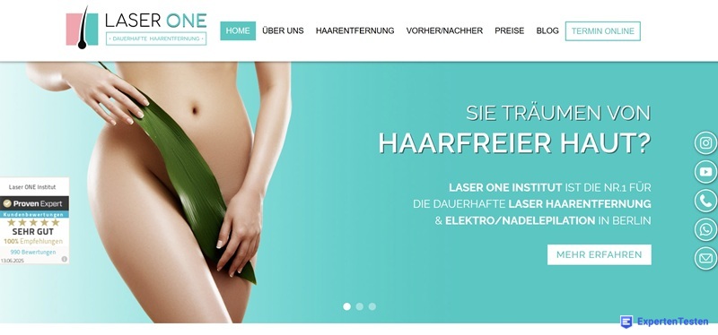 Laser ONE Institut – Professionelle dauerhafte Haarentfernung in Berlin