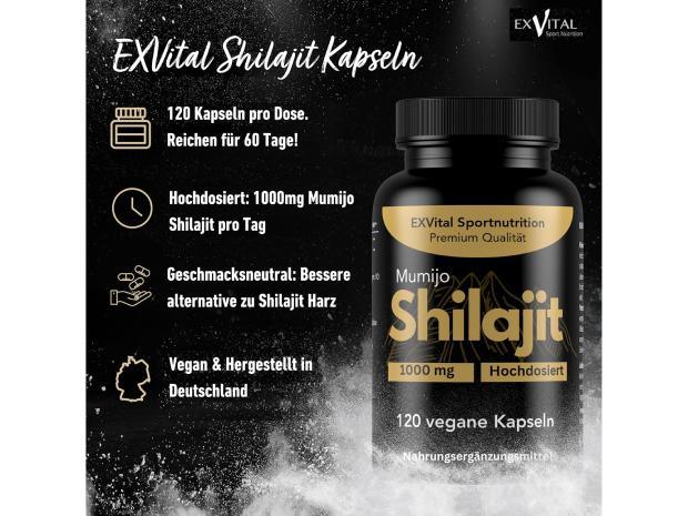 Produkttest EXVital Mumijo Shilajit Kapseln