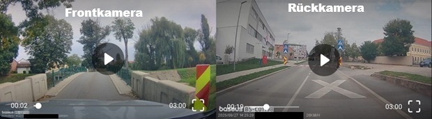 Baseus PrimeTrip VD1 Pro Dashcam - Frontkamera und Rückkamera