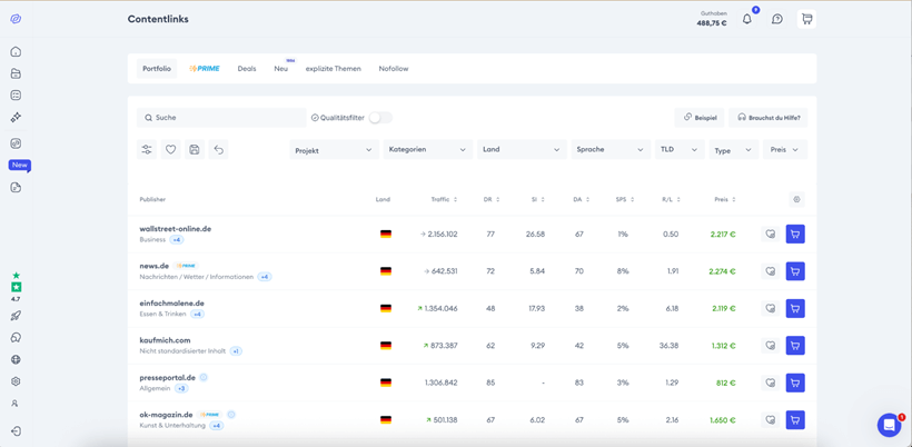 Linkbroker im Werkzeugkasten