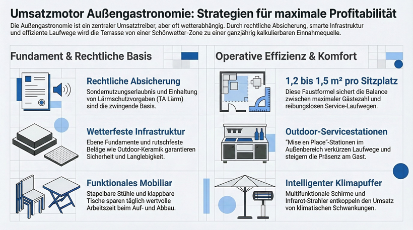 geplanter Außenbereich fungiert als zentraler Wirtschaftsfaktor im Gastgewerbe
