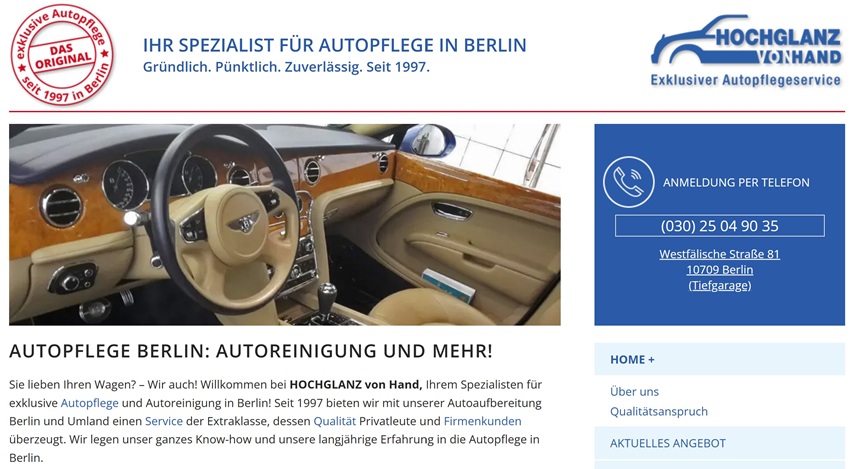 Hochglanz von Hand Erfahrungen