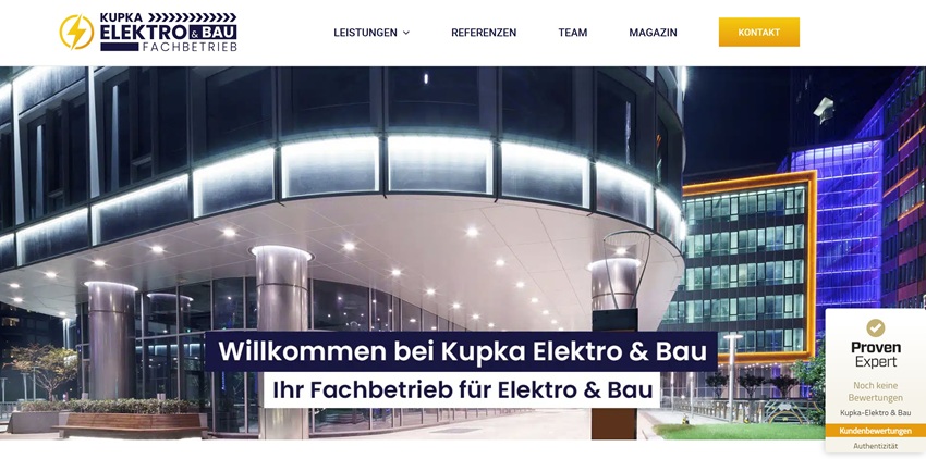 Kupka Elektro & Bau Erfahrungen