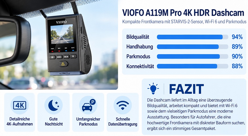 VIOFO A119M Pro im Test